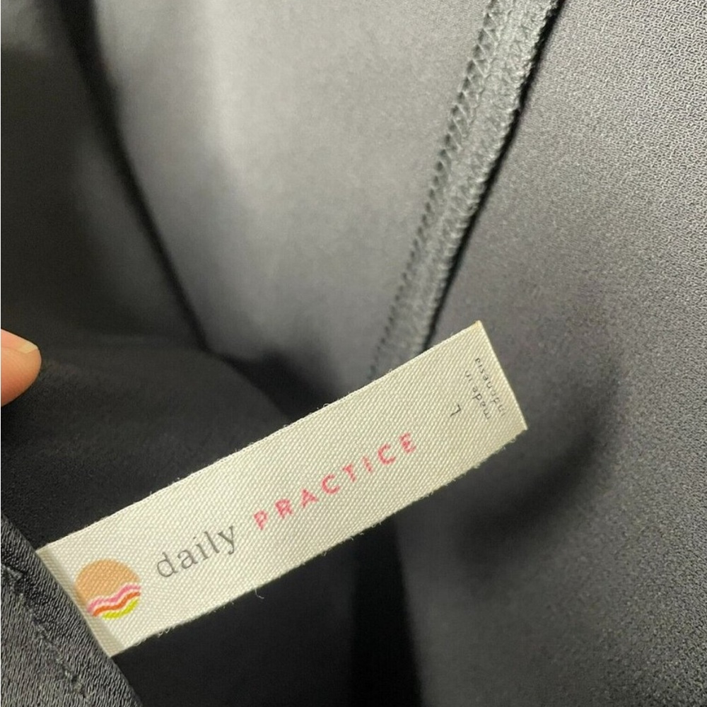 Anthropologie Daily Practice Black Sleek Open Back Top - Picture 5 of 8